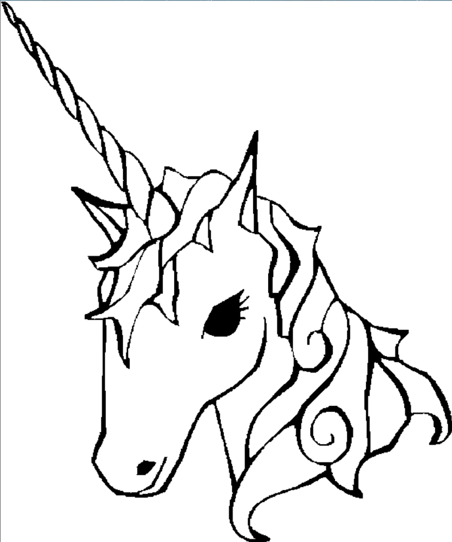 Unicorn Coloring Page