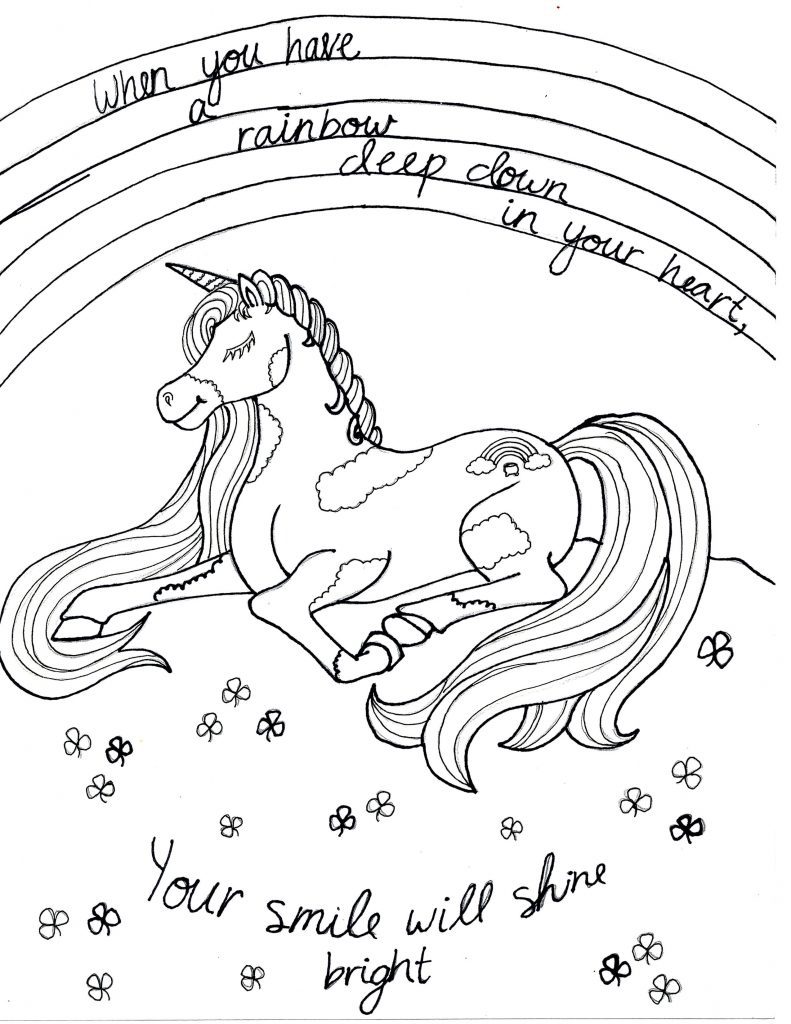 unicorn coloring pages for girls