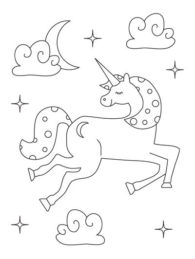 unicorn coloring pages free