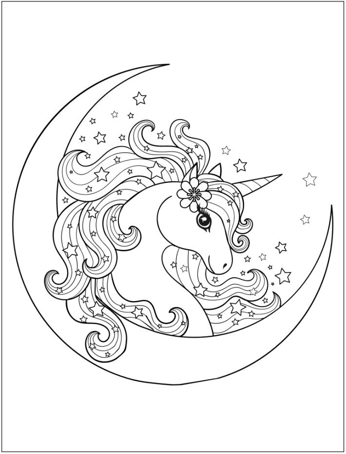 unicorn coloring pages pdf