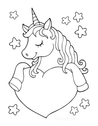 unicorn coloring pages printable