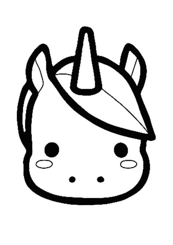 unicorn emoji coloring pages