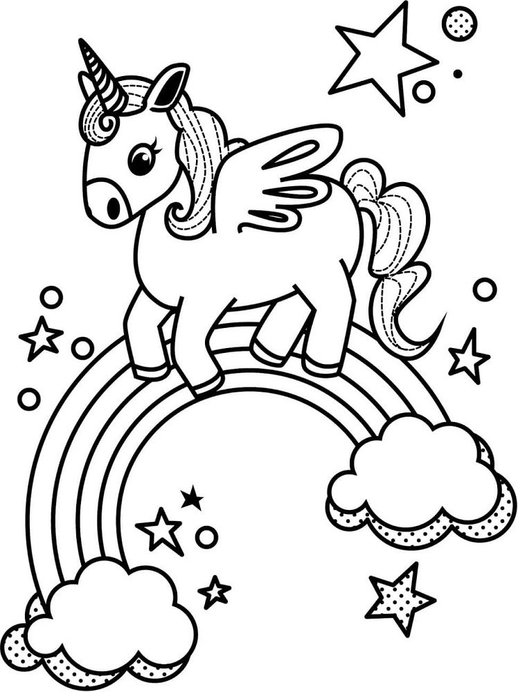 unicorn free printable coloring pages