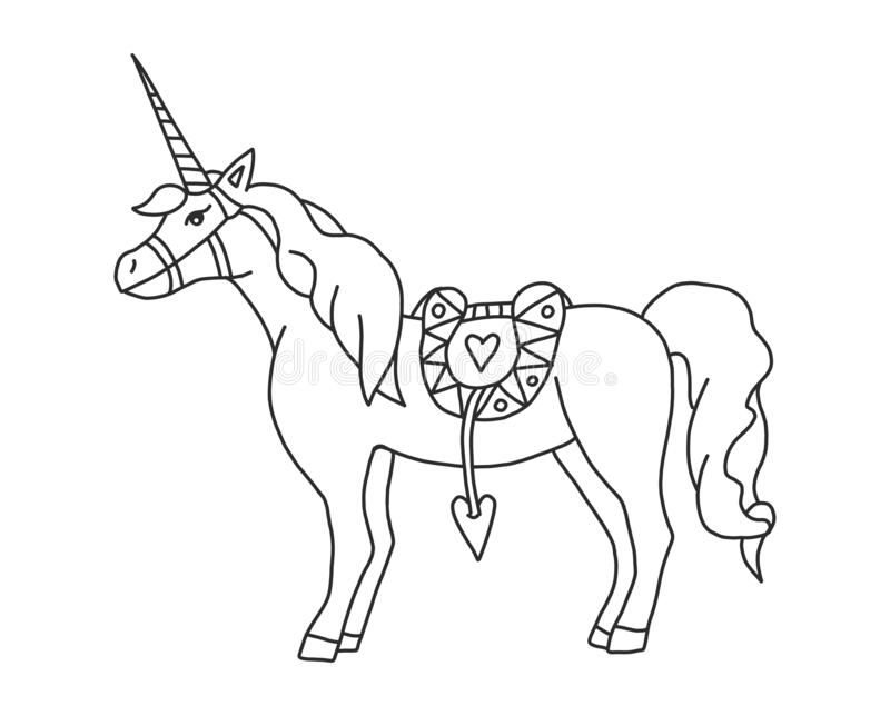 unicorn horse coloring pages