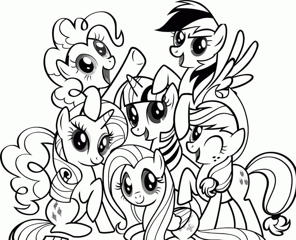 unicorn my little pony coloring pages