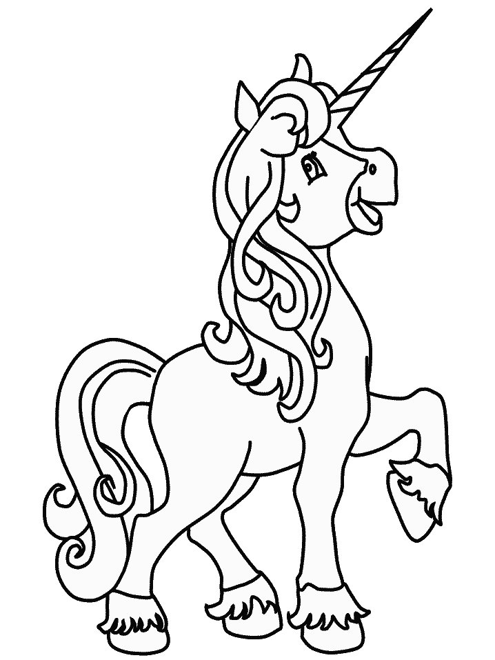 Unicorn Fantasy Coloring Pages For Kids