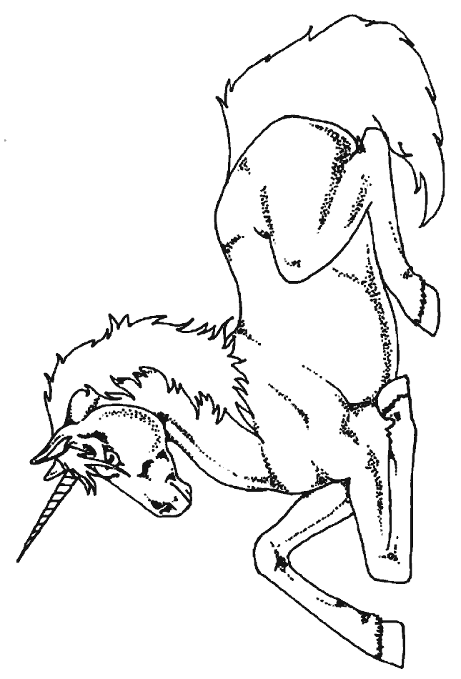 Free Unicorns Coloring Pages