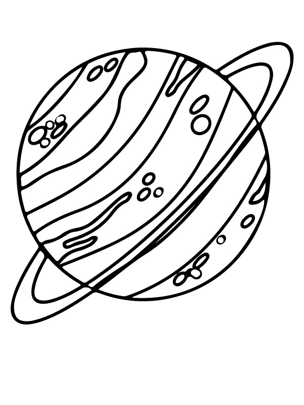 Uranus Coloring Page