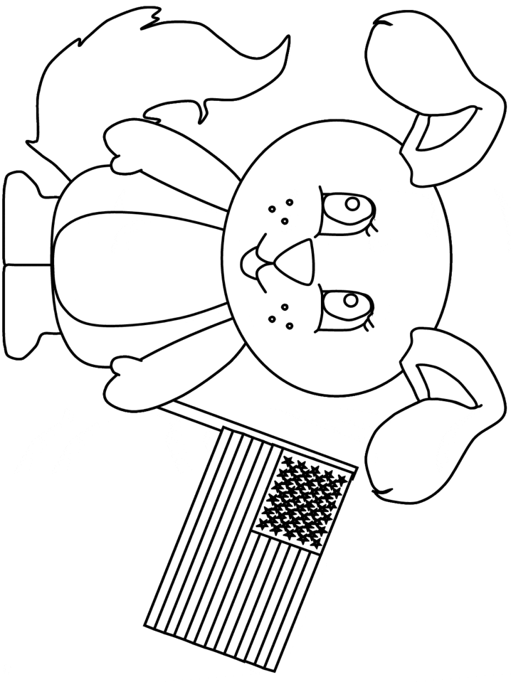 USA Cartoon Coloring Pages