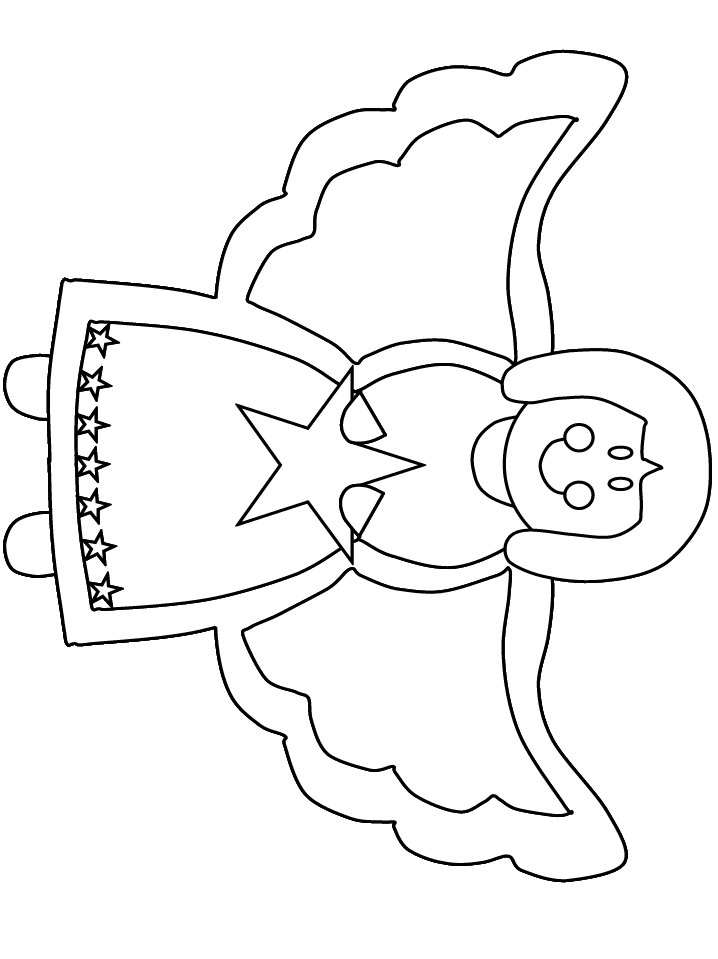 USA Angel Coloring Pages