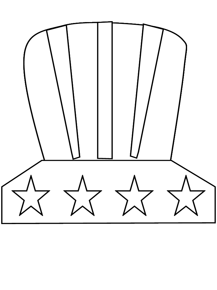 USA Hat Coloring Pages