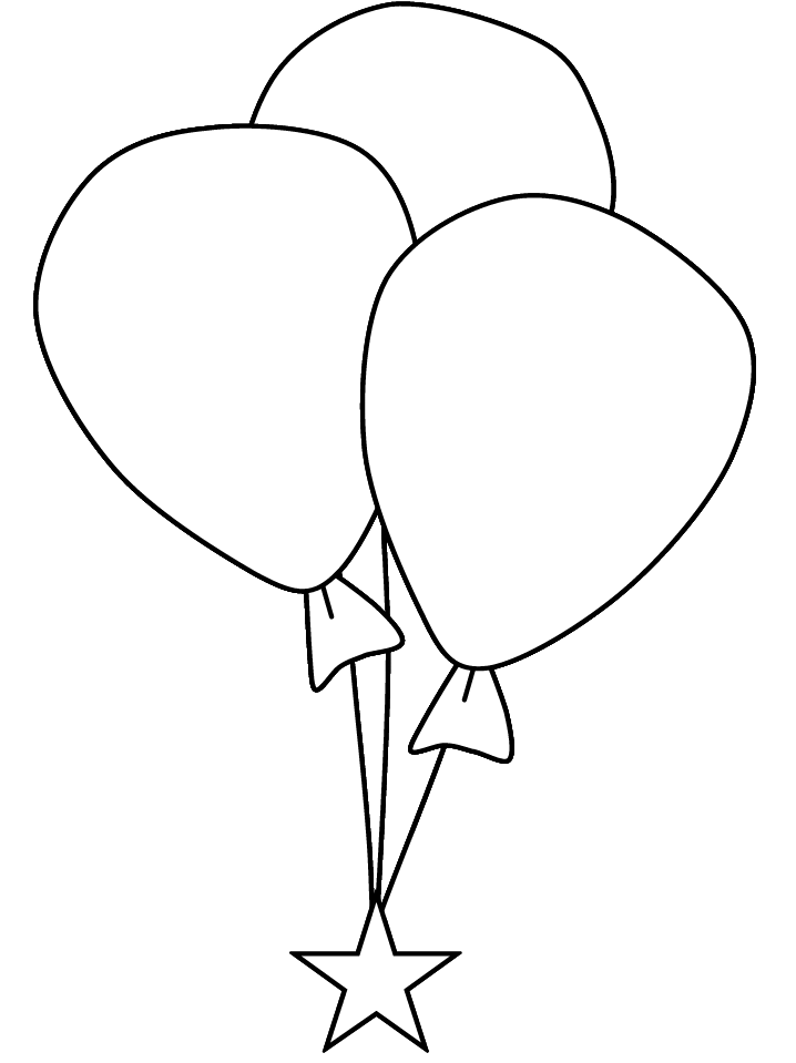 USA Ballons Coloring Pages