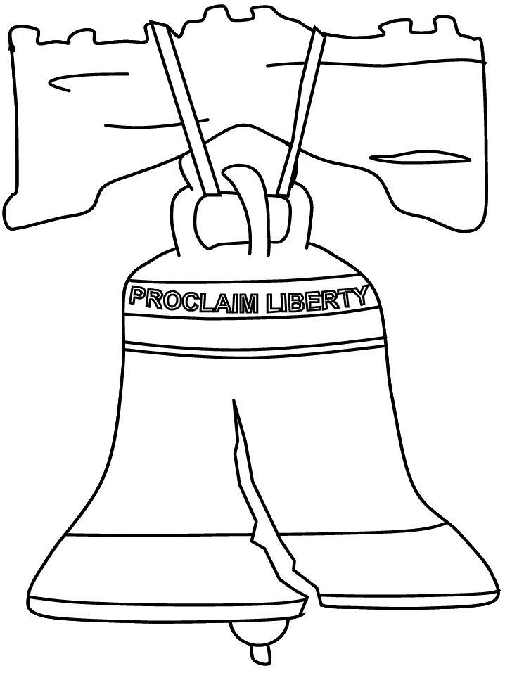 USA Liberty Bell Coloring Pages