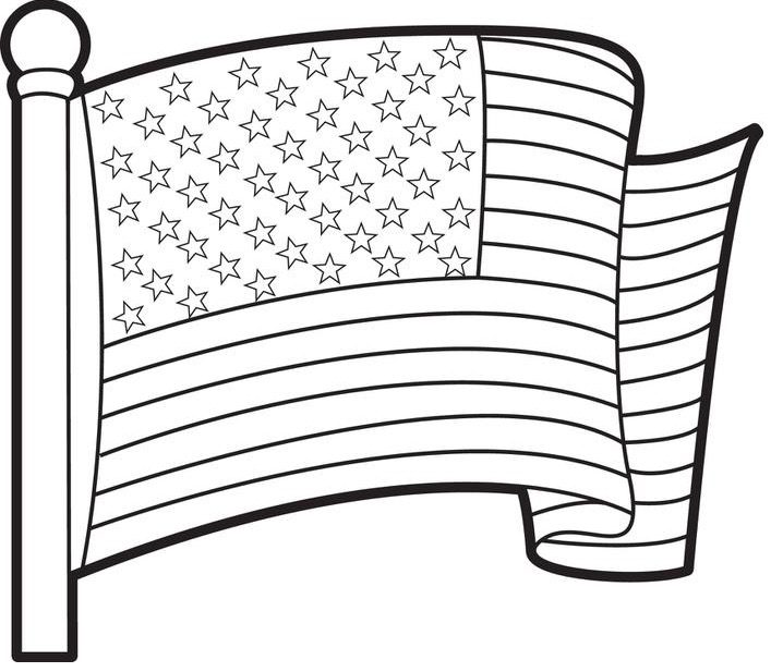 USA July Fourth coloring page