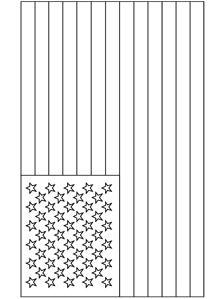 USA Flag Coloring Pages