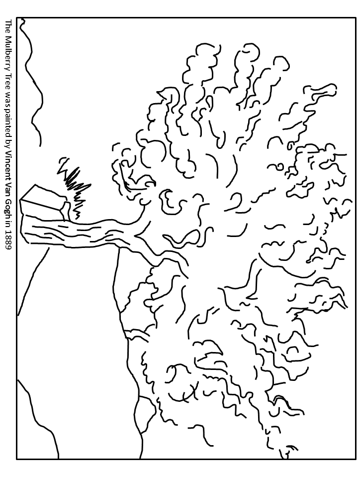 Mulberry Tree Coloring Pages