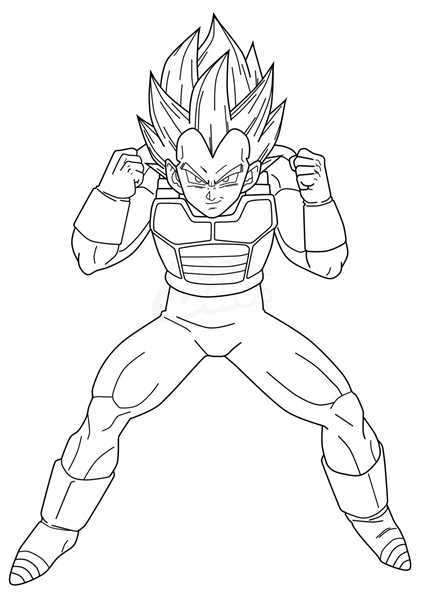 Vegeta Coloring Pages