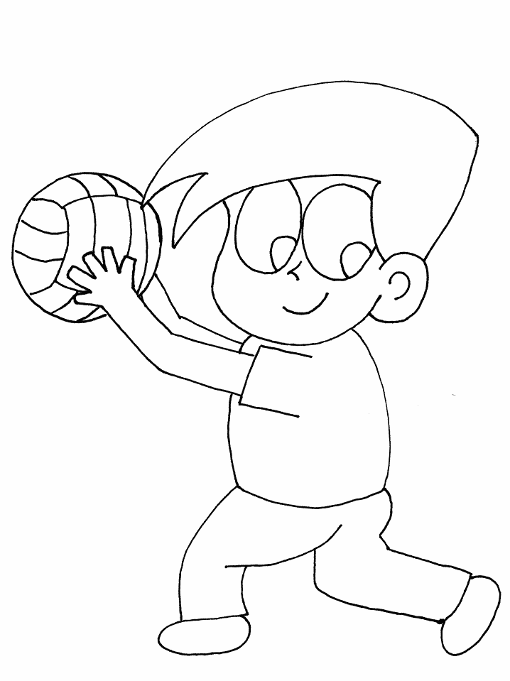 Volleyball Sports Coloring Pages