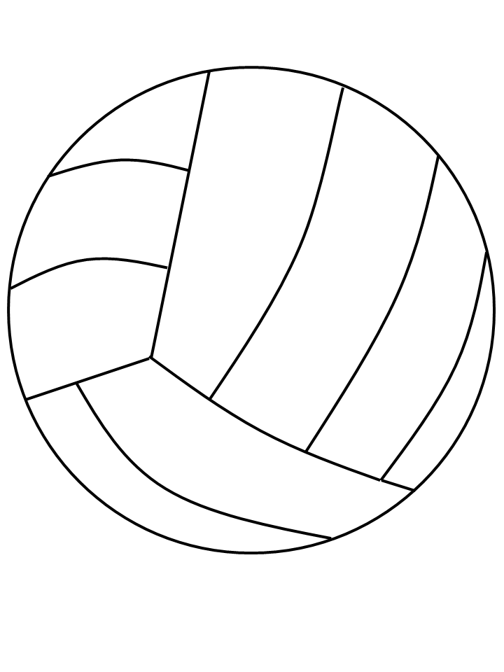 Volleyball Ball Coloring Pages