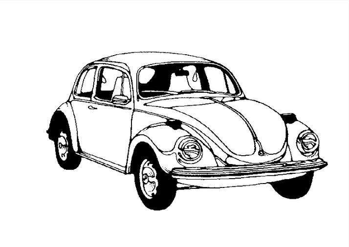 VW Bug Coloring Page