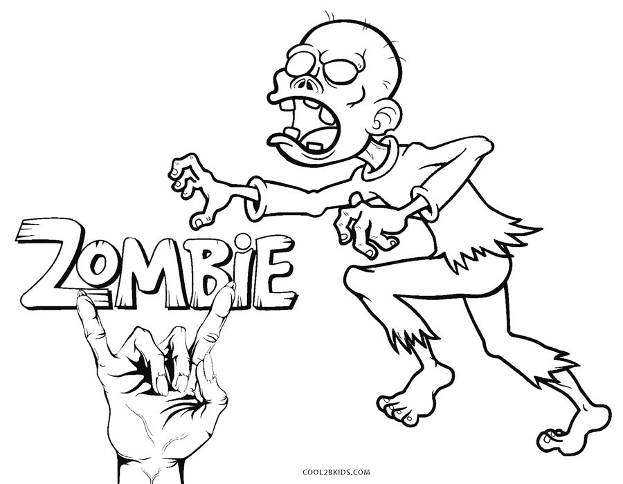 walking dead zombie coloring pages