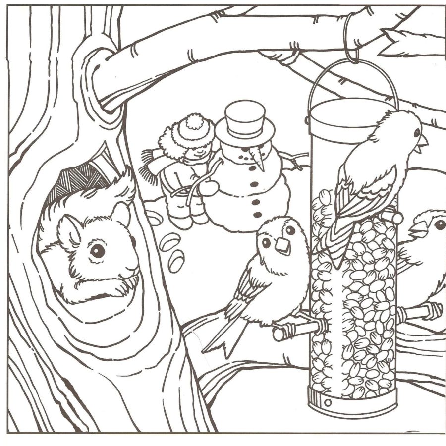 walking in a winter wonderland coloring pages