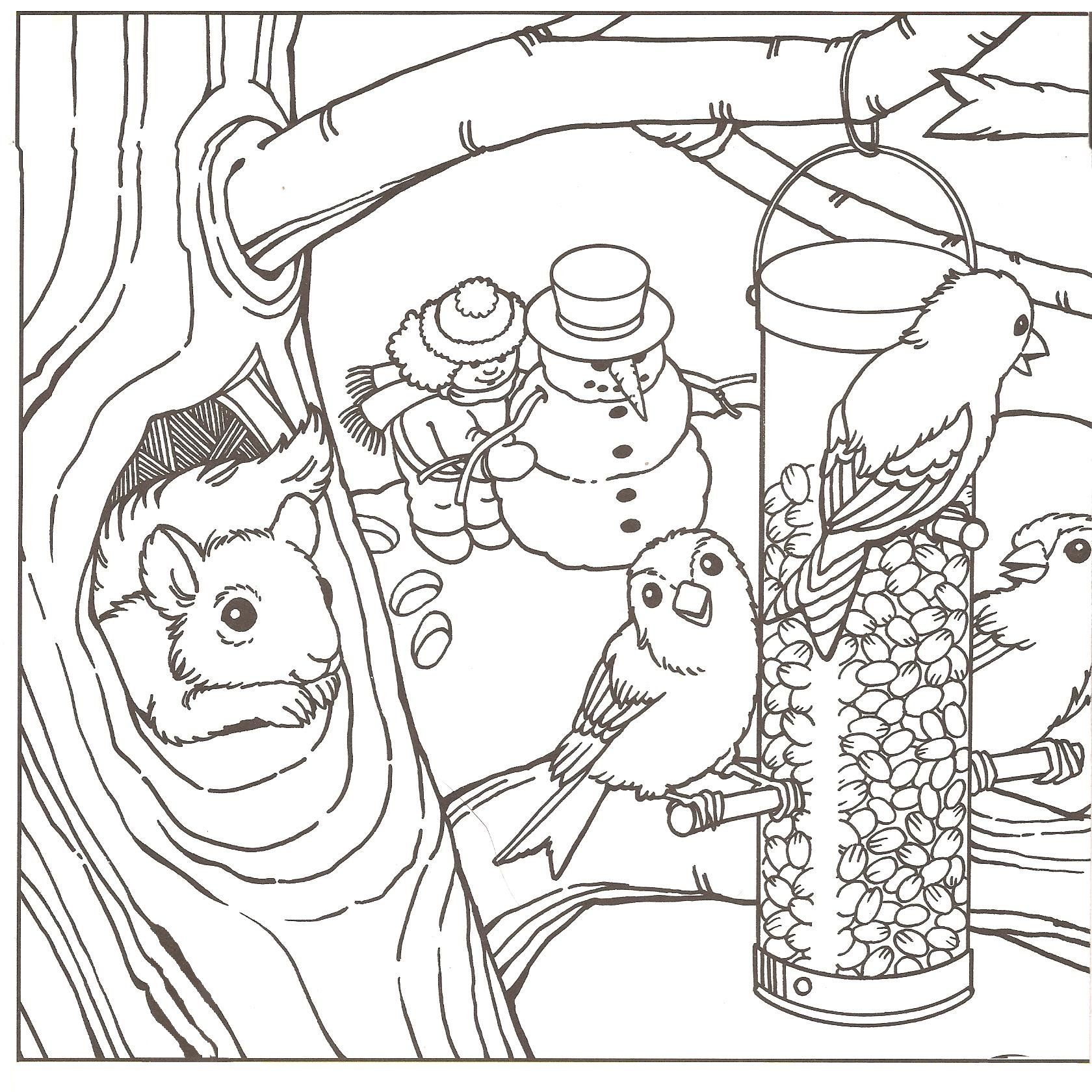 walking in a winter wonderland coloring pages
