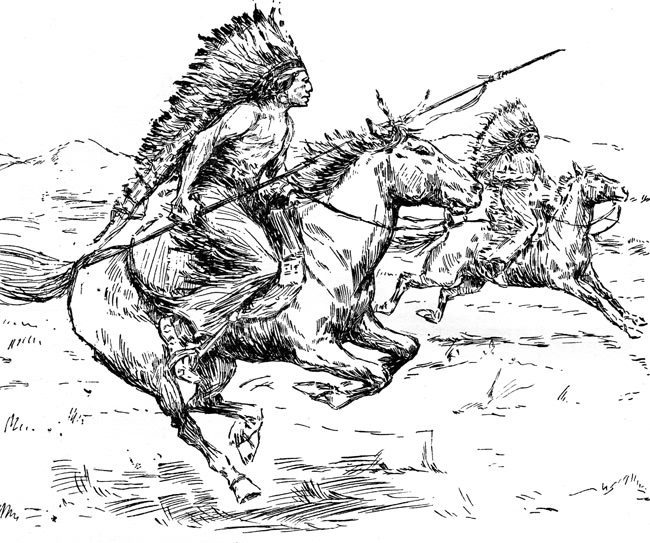 war horse indian horse coloring pages