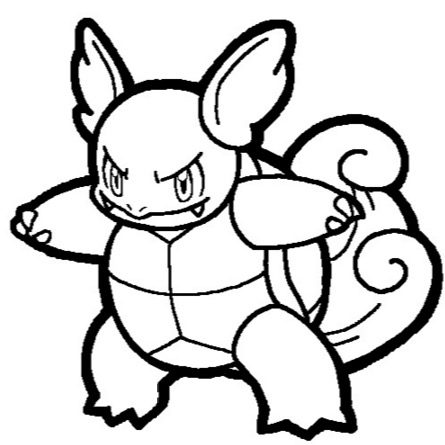 Wartortle Coloring Page