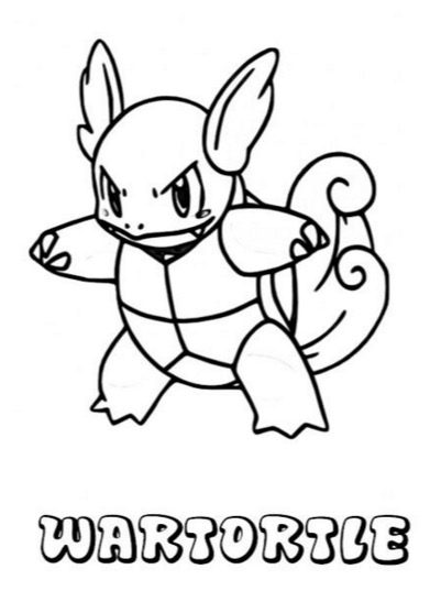 Wartortle Pokemon Coloring Page