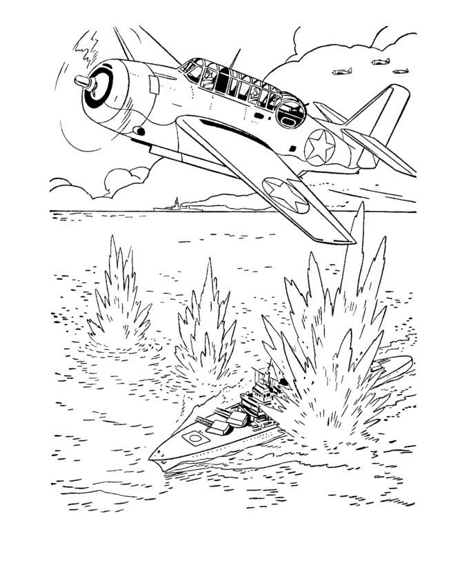 water bomber coloring pages