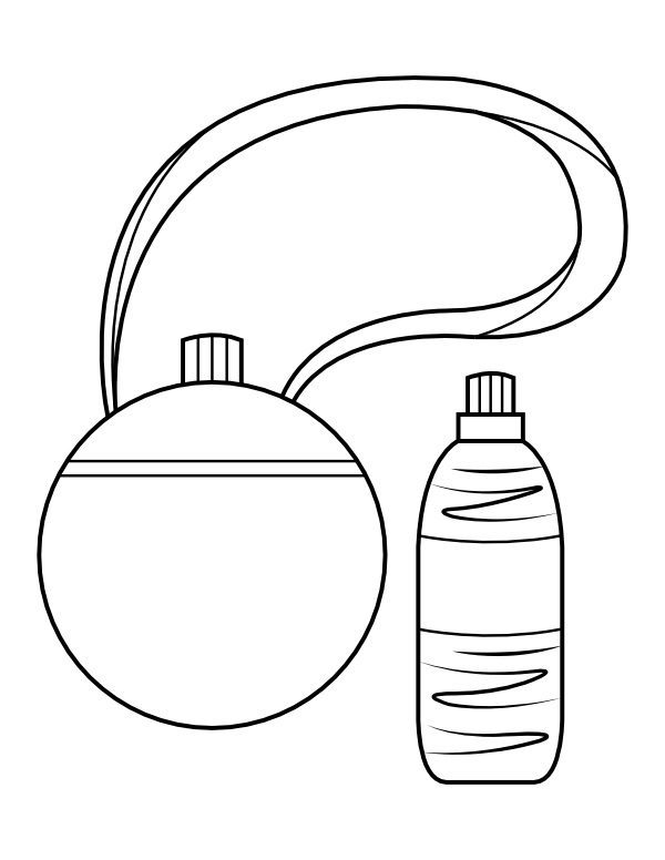 water canteen coloring pages