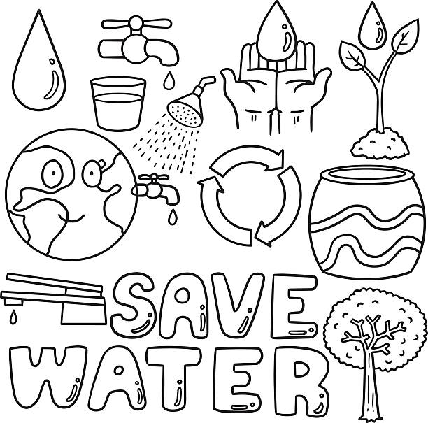 water conservation for kids coloring pages