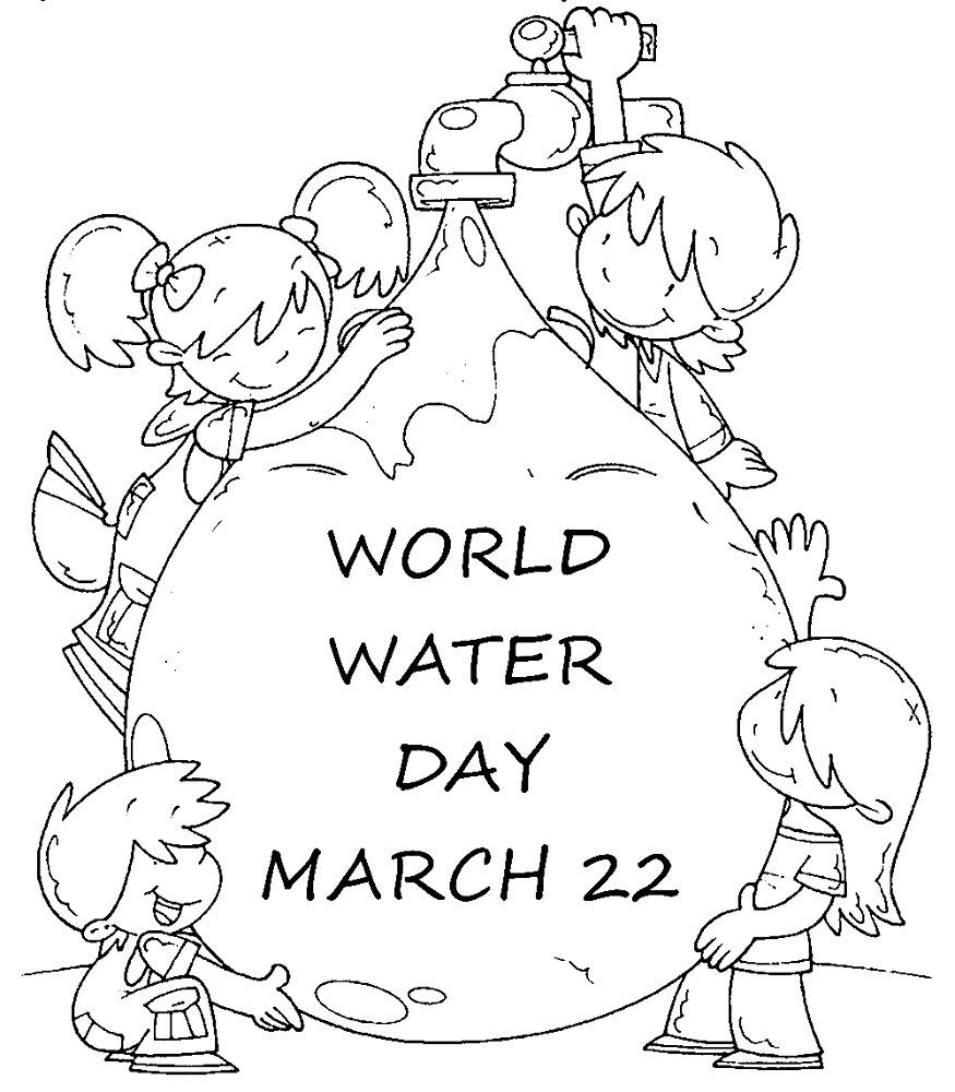 water conservation kids coloring pages free