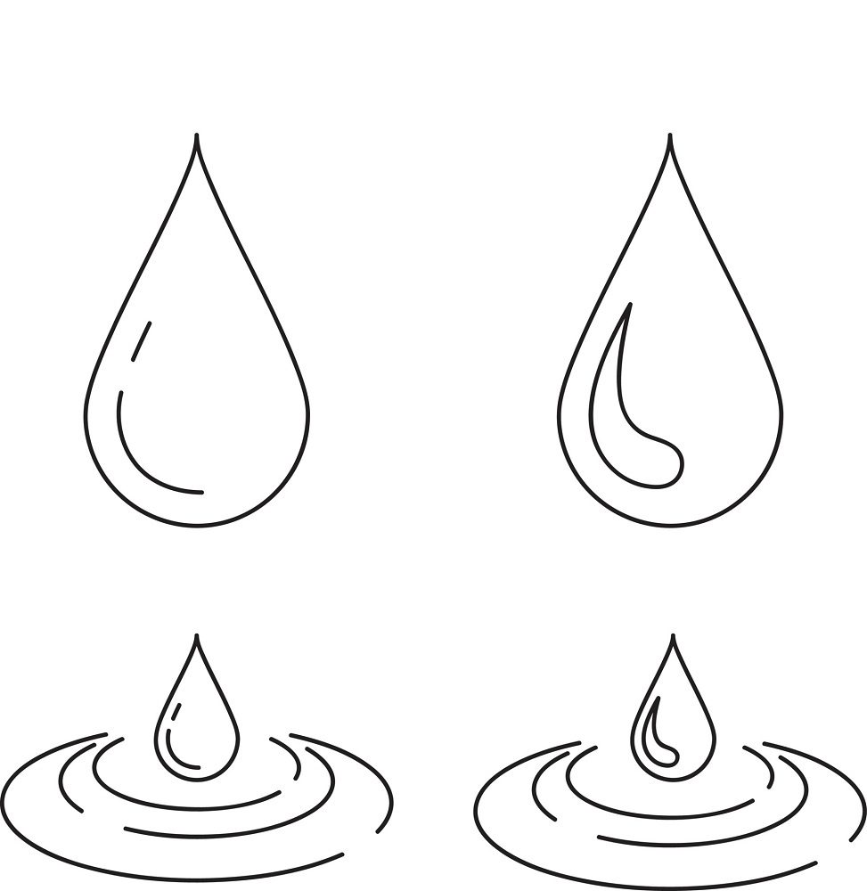 water droplet coloring pages