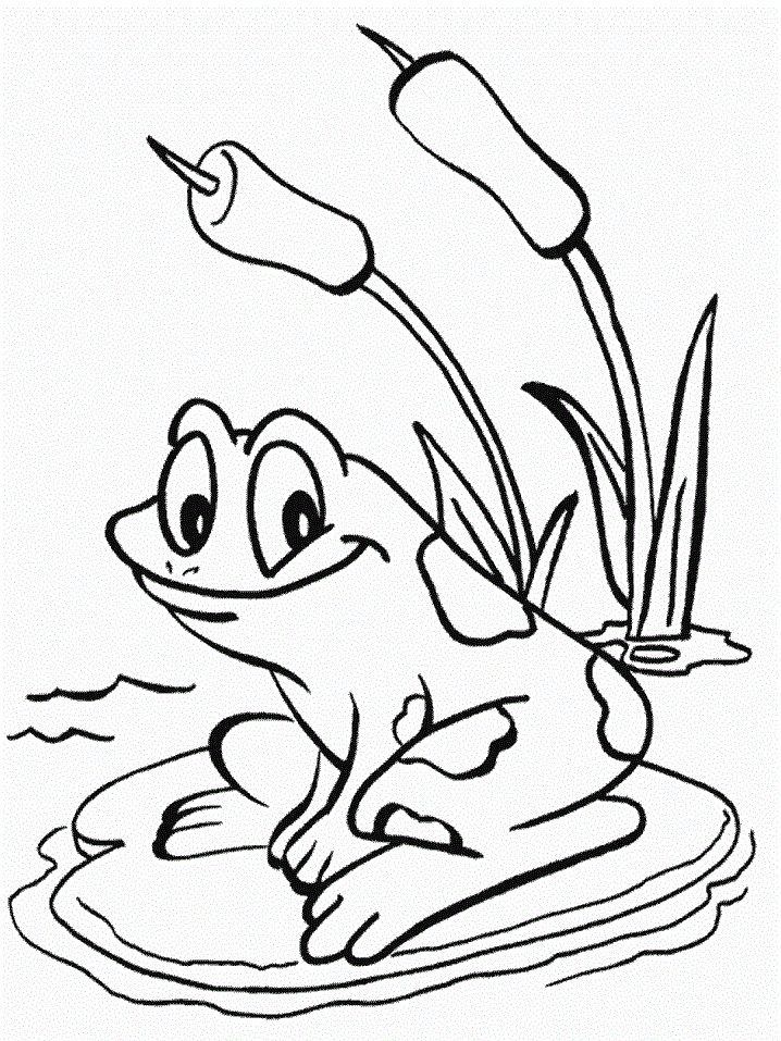 water frogs coloring pages