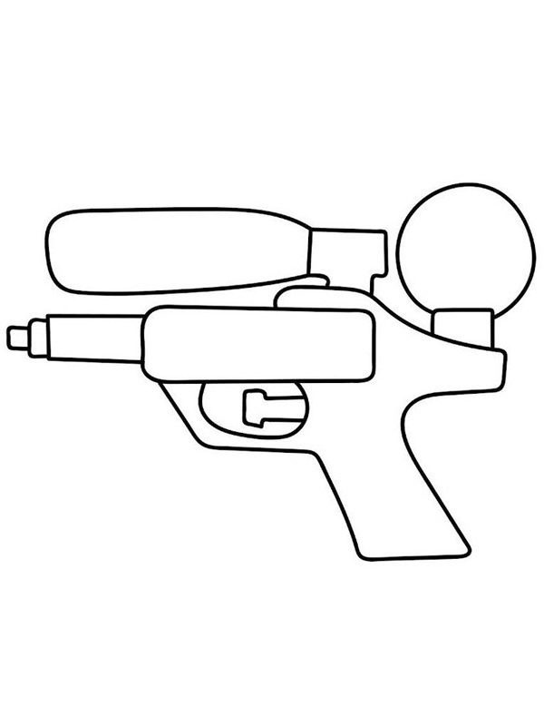 Water Gun Coloring pages