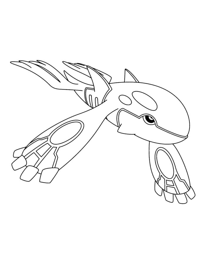 water legendary pokemon coloring pages