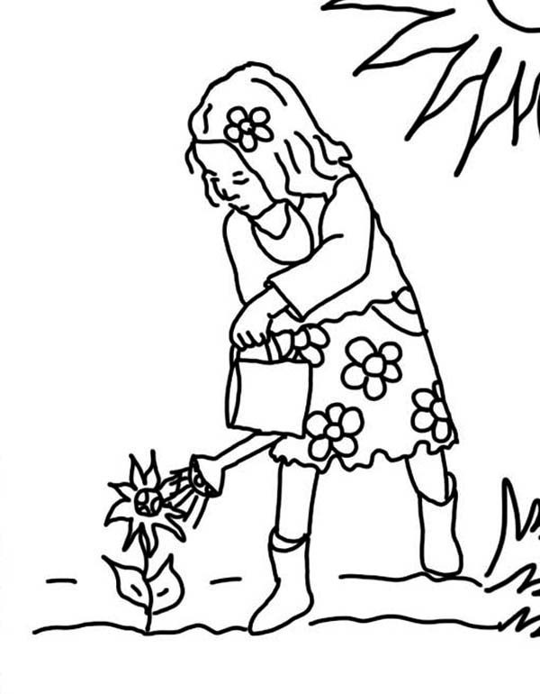 water plant can coloring pages