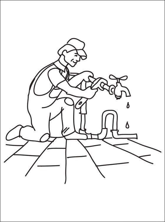 water plumbing pipes coloring pages