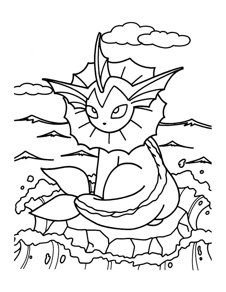 water pokemon go coloring pages
