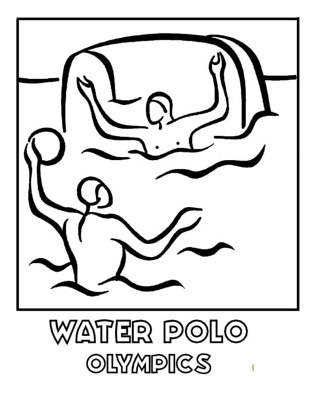 water polo coloring pages
