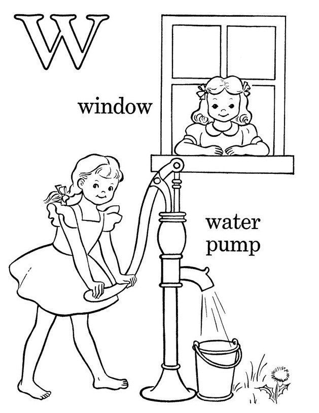 Water Pumper Coloring Pages