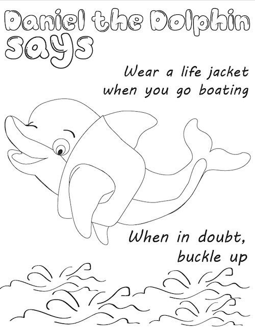 water safety coloring pages disney