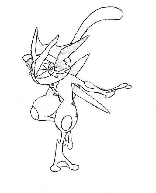 water shrickin coloring pages from greninja
