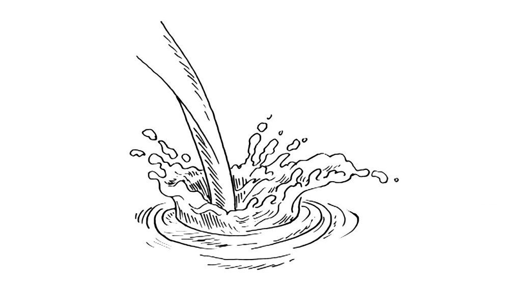 water splash coloring pages