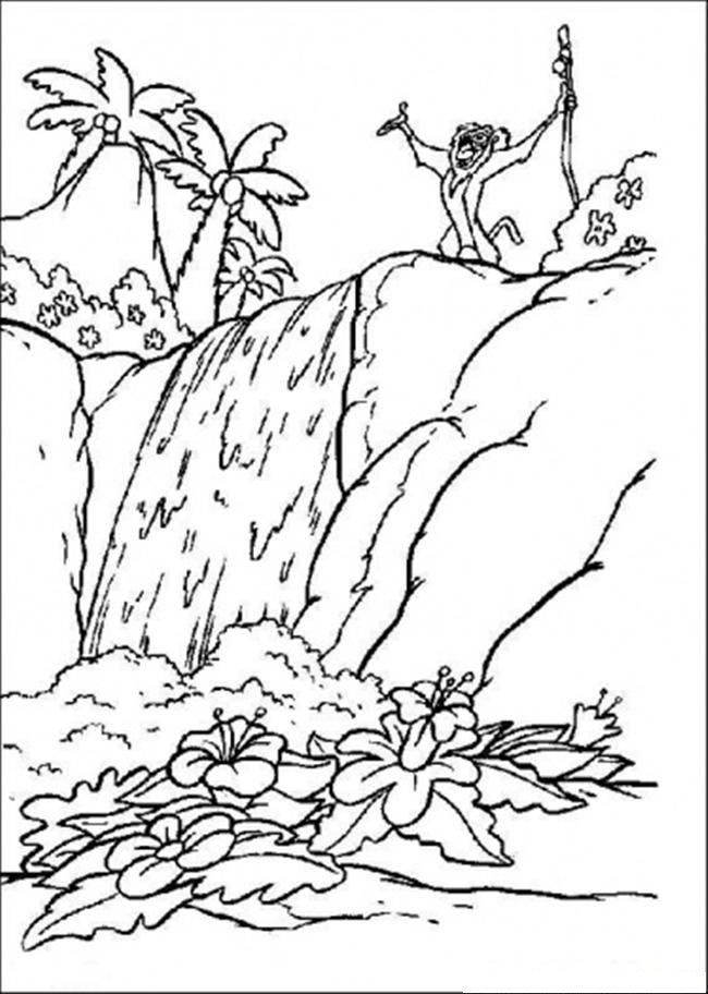 water stone coloring pages