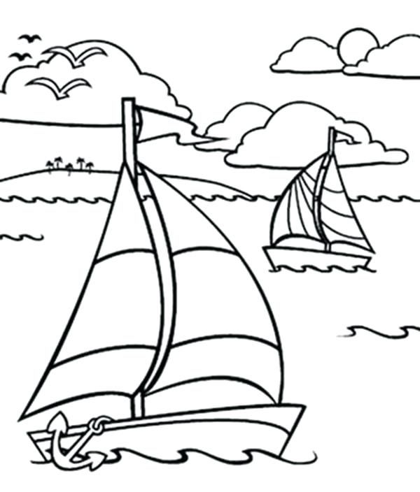 water strait coloring pages