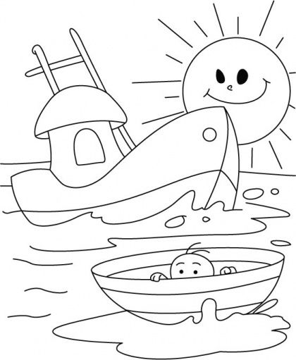 water theme coloring pages