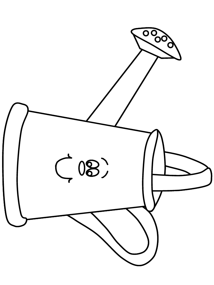 Watering Can Coloring Pages